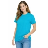 Damska koszulka T-shirt 100% miękka bawełna turkusowa roz. 3XL